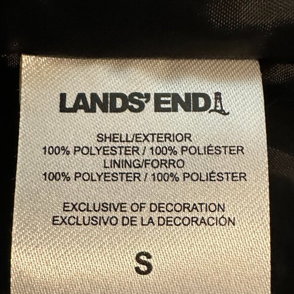 Lands' End Women's 3-in-1 Systems Jacket & Vest Size S Black Water Resistant NEW - Picture 5 of 15